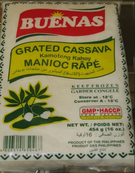 grated cassava